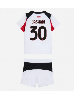 AC Milan Ardon Jashari #30 Dječji Gostujuci Dres kompleti 2025-26 Kratak Rukavima (+ kratke hlače)